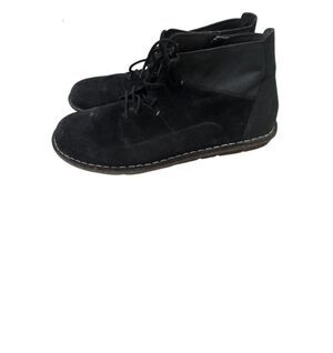 Clarks Tamitha Key Black Suede Leather Chukka Ankle Boot Women's 10